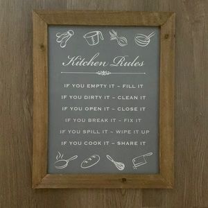 Kitchen wall decor
